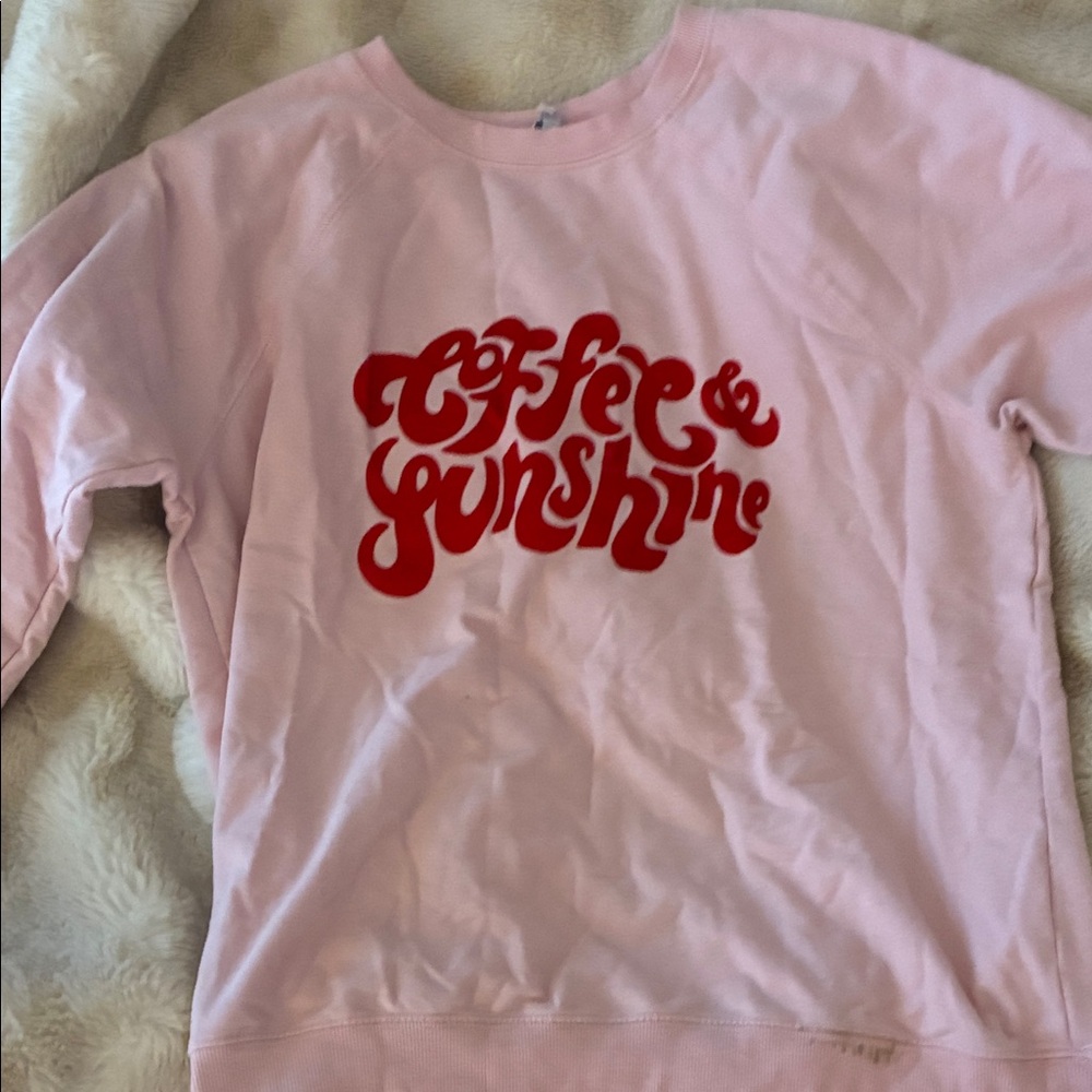 Pink Kids Shirt with Red Graphic